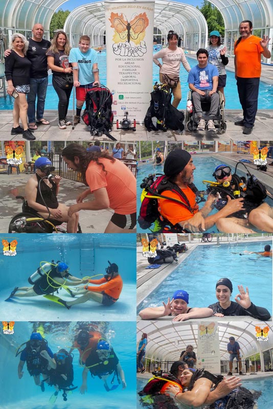 Buceo Adaptado en la Piscina Municipal de Puente Alto